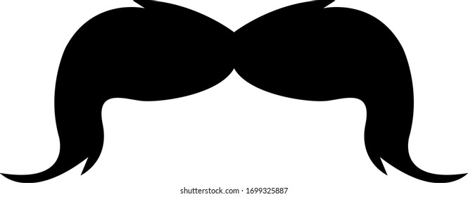 ilustración vectorial del icono del bigote