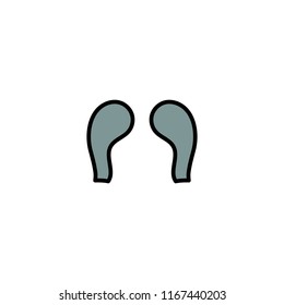 Vector illustration, mustache. For no shave November and barber shops. Simple outlined style, can be used for funny greeting cards, announcements, banners, stickers.