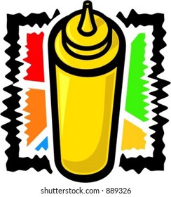 A vector illustration of a mustard.