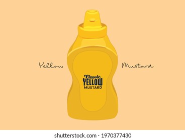 Vector Illustration of Mustard, Yellow Mustard