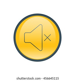 Vector illustration of mute icon