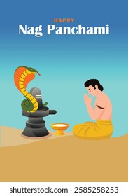 Vector illustration of Nag panchami 