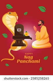 Vector illustration of Nag panchami 