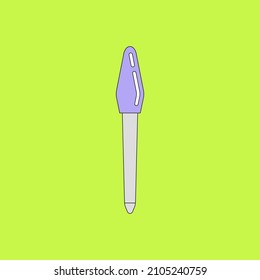 Ilustración vectorial del archivo de uñas. Manicura y pedicura. Productos de belleza y compras en línea. Se puede usar como ilustración en revista, banner, medios sociales, destacados, diseño tipográfico