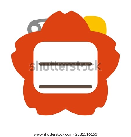 Vector illustration of name tag