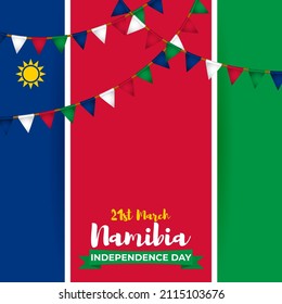 vector illustration for Namibia independence day. 
