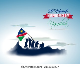 vector illustration for Namibia independence day. 
