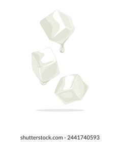 Vector illustration, nata de coco, isolated on white background. svg