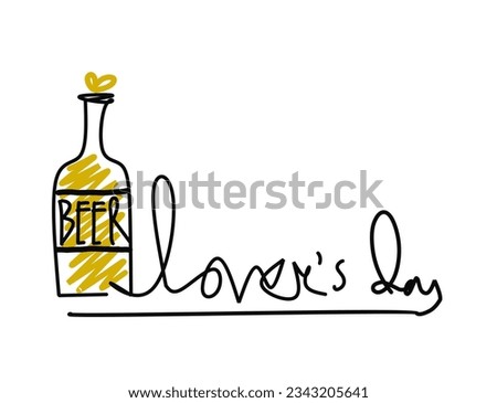 vector illustration, of National Beer Lovers Day