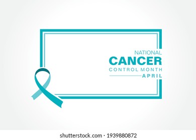Vector Illustration of National Cancer Control Month observed in April every year
