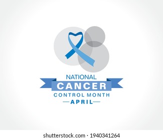 Vector Illustration of National Cancer Control Month observed in April every year
