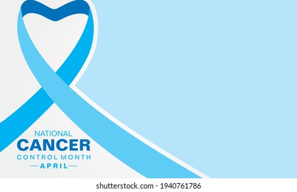 Vector Illustration of National Cancer Control Month observed in April every year
