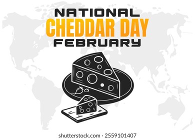 vector illustration for NATIONAL CHEDDAR DAY background