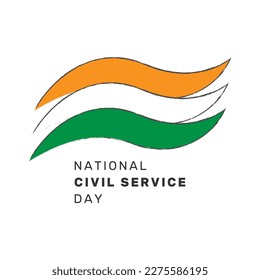 Vector illustration of National Civil Service Day