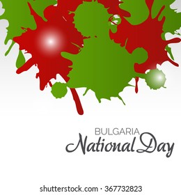 Vector illustration of National Day of Bulgaria 3 March Celebration background.