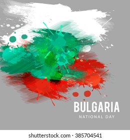 Vector illustration of National Day of Bulgaria 3 March Celebration background.