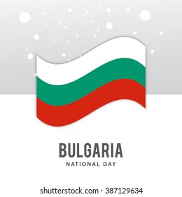 Vector illustration of National Day of Bulgaria 3 March Celebration background.