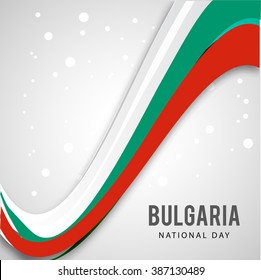 Vector illustration of National Day of Bulgaria 3 March Celebration background.