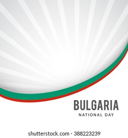 Vector illustration of National Day of Bulgaria 3 March Celebration background