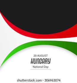 Vector Illustration National day of  Hungary.