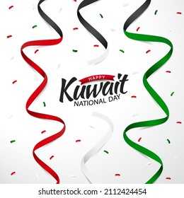 Vector Illustration of National Day Kuwait. 
