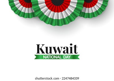 Vector Illustration of National Day Kuwait. Kuwait Air Force Cockades
