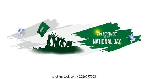 vector illustration for national day-Saudi Arabia-23 September