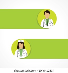 Vector illustration of National Doctors Day stock image and symbols