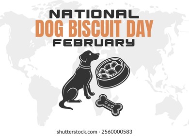 vector illustration for NATIONAL DOG BISCUIT DAY background