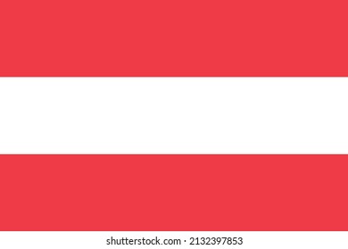 Ilustración vectorial de la bandera nacional de Austria