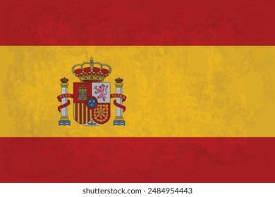 Vector Illustration of The national flag of Spain (Bandera de España)