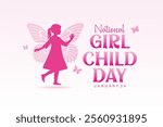 Vector illustration for national girl child day