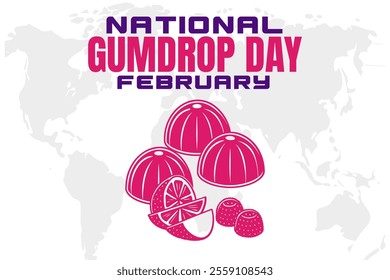 vector illustration for NATIONAL GUMDROP DAY background