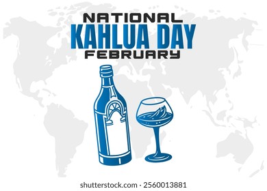 vector illustration for NATIONAL KAHLUA DAY background