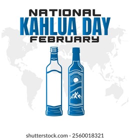 vector illustration for NATIONAL KAHLUA DAY social media post background