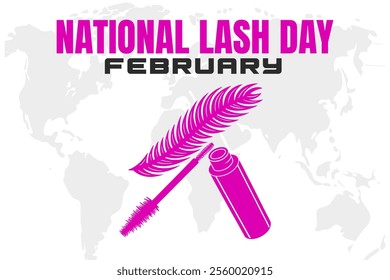 vector illustration for NATIONAL LASH DAY background