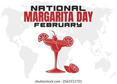 vector illustration for NATIONAL MARGARITA DAY background