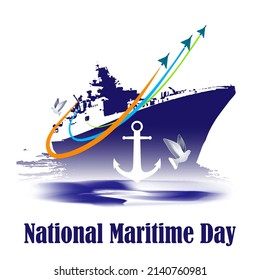 Vector illustration for national maritime