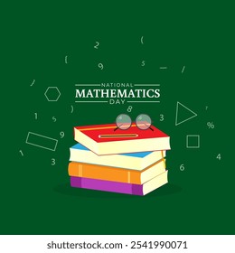 Ilustração vetorial do modelo de mídia social do Dia Nacional da Matemática