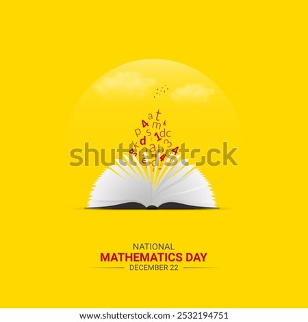 vector illustration of National Mathematics Day.