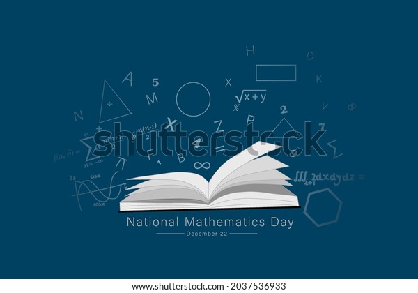 Vector illustration of National Mathematics Day\
December 22.