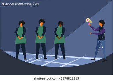 vector illustration of National Mentoring Day