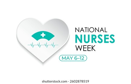 Vector illustration of National Nurses Day is celebrated annually on May 6th. Medical background. Healthcare concept. Thank you for nurse. Nurse and Nurse dress, medical instrument. Stethoscope . - Powered by Shutterstock - Get 15% off with code: PIKWIZARD15