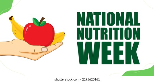 vector illustration for national nutrition week