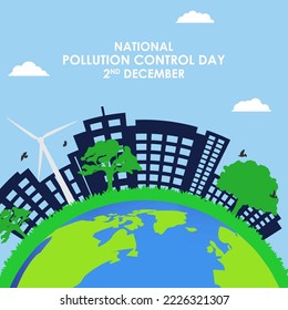 Vector illustration for National Pollution Control Day