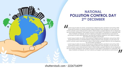 Vector illustration for National Pollution Control Day