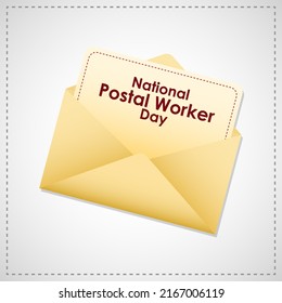 Vector Illustration For National Postal Worker Day