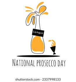 vector illustration, National Prosecco Day