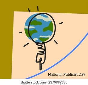 vector illustration of National Publicist Day