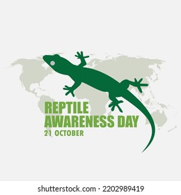 Vektorgrafik des National Reptile Awareness Day. Einfaches und elegantes Design